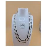 Silver and Black Necklace