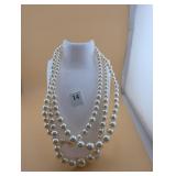 Faux pearls  3 layers