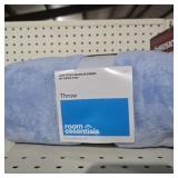 Solid Colored Plush Throw Blanket Sky Blue - Room Essentials