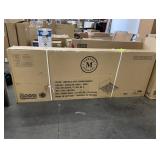 Martha Stewart Upholstered Platform Bed with Piped Detail Headboard