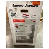 American Standard Cadet 10 in. Antimicrobial 2-Piece 1.28 GPF Single Flush Chair Height Round Toilet