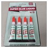 Cyafixed Super Glue Liquid 0.1oz (3g) Set of 4
