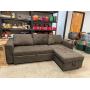 Charcoal Gray Corner Sofa w/ Chaise & Trundle
