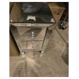 11.81 x 11.81 x 19.69 inches Bedside Table,Sparkly