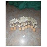 Wooden picture flowers