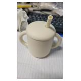 mushie 100% Silicone Training Cup & Straw 