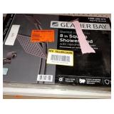 Glacier Bay Modern 1-Spray 7.9 in. Dual Tub Wall Mount Fixed and Handheld Shower Head