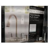 Sadira Double Handle Pulldown Sprayer Kitchen Faucet
