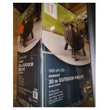 Hampton Bay Piedmont 29.6 in. W Black Steel Wood Outdoor Fire Pit