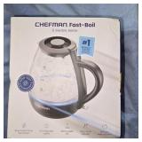 Chefman 1L Rapid-Boil Kettle with Automatic Shutoff - Black
