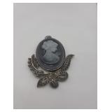 Blue Cameo pendant