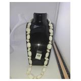 White beaded necklace