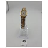 Ladies gold and silver watch