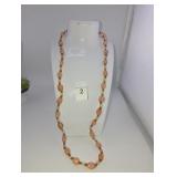 Beaded necklace orange
