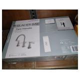 Melina 8 in. Widespread Double-Handle High-Arc Bathroom Faucet in Brushed Nickel