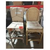 Bilu 27.6 in. Natural Rattan Bar Stool (Set of 2)