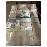 TrafficMaster Lakeshore Pecan Stone 7 mm T x 7.6 in. W Laminate Wood Flooring 