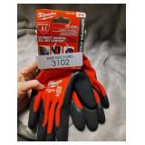 Milwaukee Winter Dipped Gloves Red L 1 pair