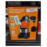 1 HP Stainless Steel Dual Suction Sump Pump