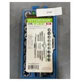 Carbon Steel SAE Tap and Die Set, 21 Piece