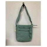 GAL Quilted Front 2 Zip Pocket Crossbody **Teal**