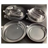 4- 9.5" Cooking Pans; 4- 7.5" Cooking Pans