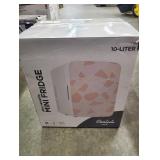 Infinity 0.35 cu. ft. Retro Mini Fridge in Fractal Pink without Freezer