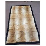 82 x 47 animal Hide rug/blanket