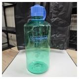 Nalgene Green Water Bottle with Blue Cap