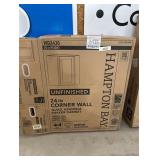24 in W x 12 in. D x 30 in. H Ready to Assemble Corner Diagonal Kitchen Cabinet 