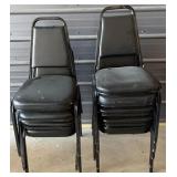 9 Matching Black Chairs