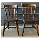 2 Matching Wooden Chairs
