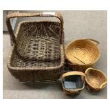 4 Woven Baskets