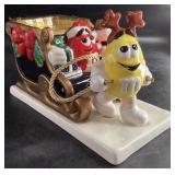 M&M Christmas Sleigh Figurine