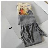 Winter Scarf with Tasseled Ends