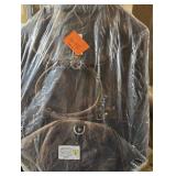 Cuero 24 Inch Leather Duffel Bag for Men, Cowhide Weekender Travel Bag