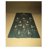 Acrylic Pattern Ring Set 10pc - Wild Fable Gold