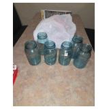 Blue Canning Jars