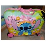 Disney Stitch Checked Hardside Ride on Luggage