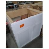 Courtland 30 in. W x 24 in. D x 34.5 in. H Assembled Shaker Sink Base Kitchen Cabinet 