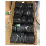 FLEX Drain 3 in. x 4 in. x 4 in. Black Copolymer Downspout Adapter