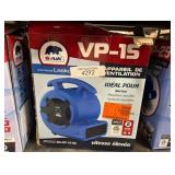 1/8 HP Air Mover Carpet Dryer Floor Blower Fan for Home Use in Blue