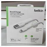 Belkin BoostCharge Lightning to USB-A Cable 3.3 ft