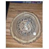 Handmade wooden clock