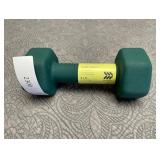 Dumbbell 8lbs Green - All In Motion : PVC Coated, Iron Filled, Single Piece
