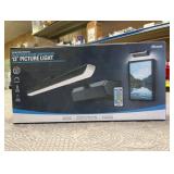 Matte Black 13 in. LED Adjustable White Picture Light