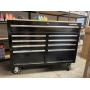 Husky Tool Storage 46 in. W Gloss Black Mobile Workbench Cabinet