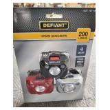 3-Pack 200-Lumens Headlights