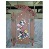 Wooden Mickey & Minnie Holiday Decor