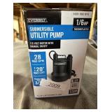 Everbilt 1/6 HP Plastic Submersible Utility Pump